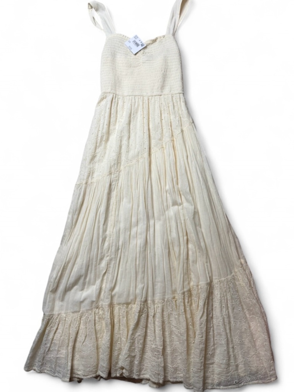 NWT American Eagle Cream Maxi Dress with Lace details - Picture 2 of 6